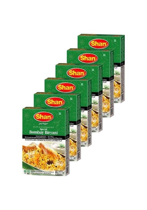 Shan Special Bombay Biryani Masala, 2.12 oz 60 g, 6 Pack