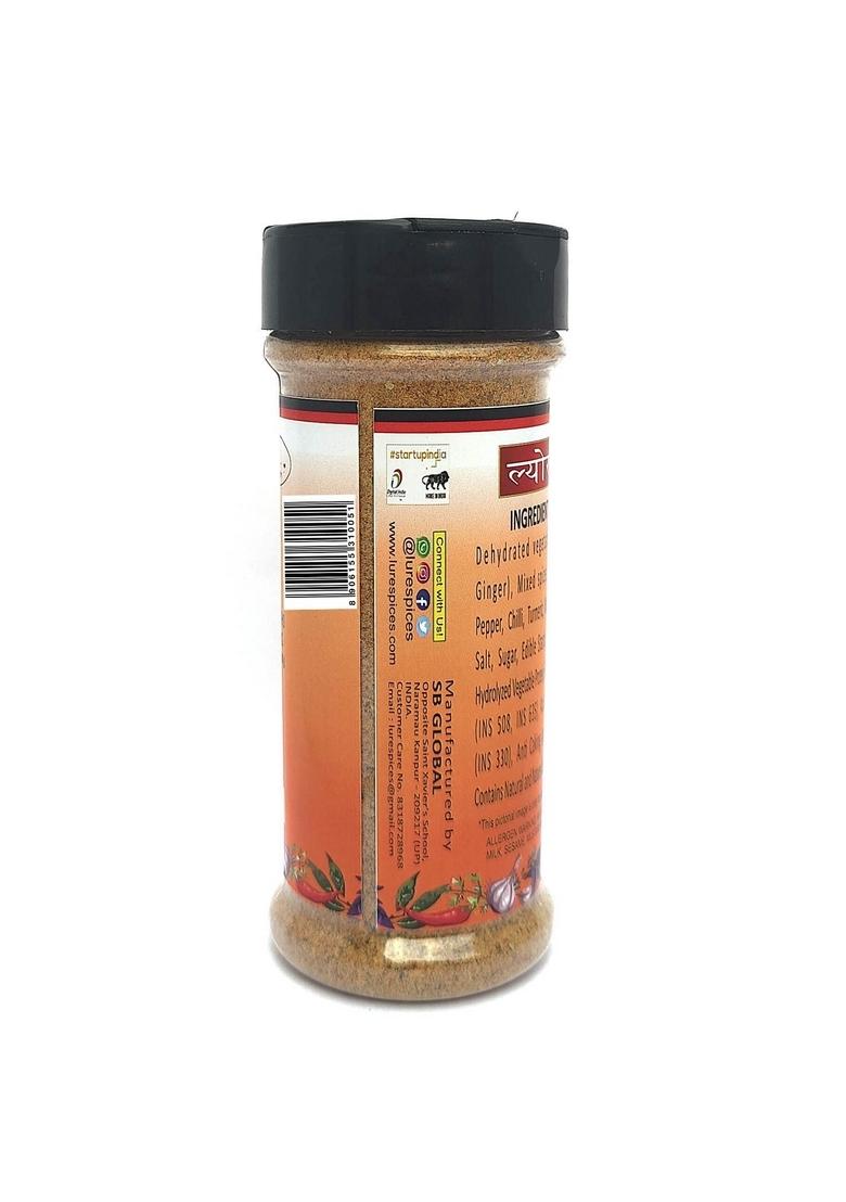 LURE Burger Spice Mix Seasoning Masala Powder 100 gram for all Burgers French Fries Frankies