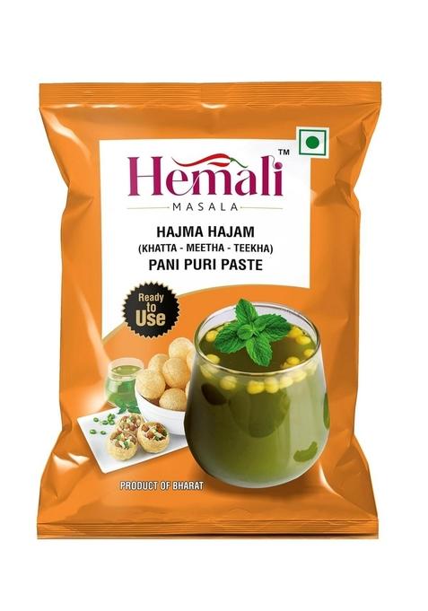 HEMALI MASALA HAJMA HAJAM PANIPURI PASTE (Khatta Meetha Teekha) | (Pack of 6) PANI PURI