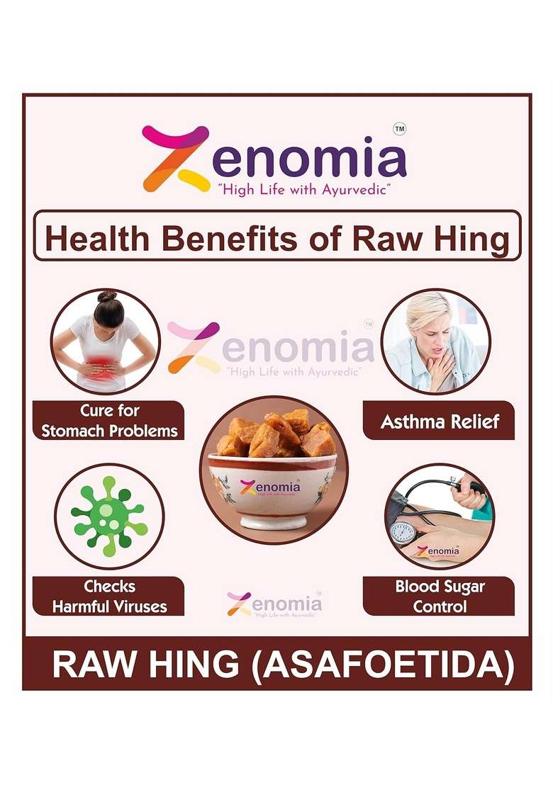 Zenomia Pure Hing (Asafoetida) Bandhani 150g | Fresh & Strongest Compounded Natural Yellow Raw Heeng for Cooking No Added Fragrance Chemical - Indya