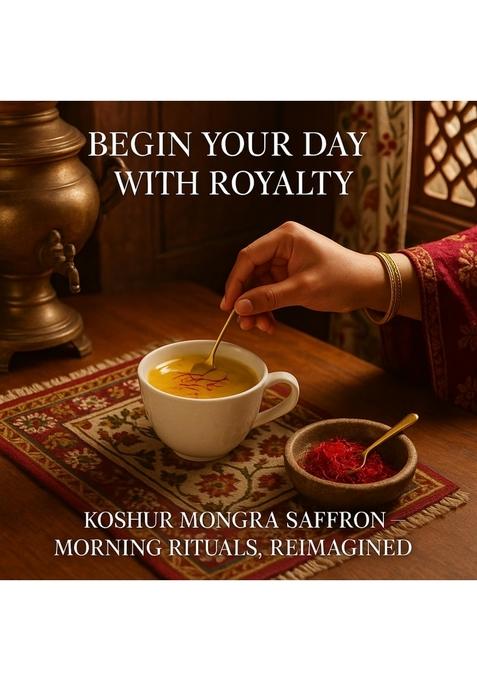 Koshur Premium Kashmiri Mongra Saffron Kesar 1 grams, Authentic, Pure, and Aromatic Spice for Culinary, Medicinal, Beauty Use, Organic Threads from Kashmir