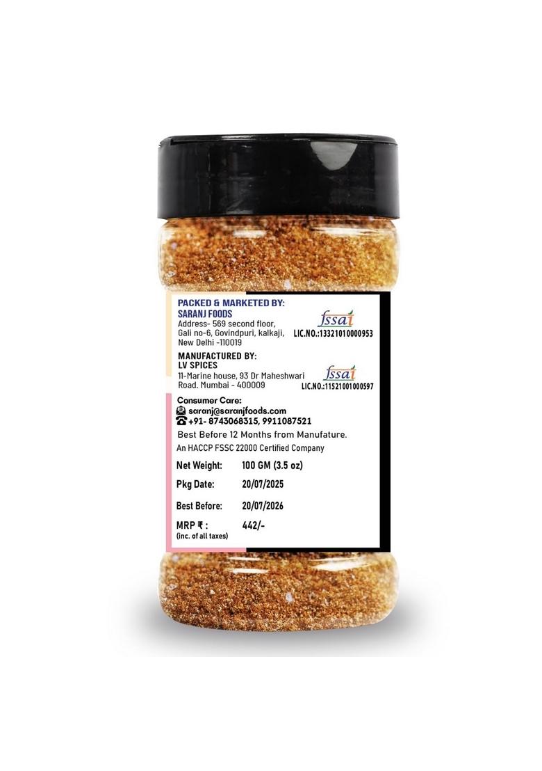 SARANZ Korean BBQ Mix | Perfect for Cooking Instant Use Spice Powders and Seasonings Premium Artisanal Spices with Rich & Strong Flavour 100 Grams Bottle