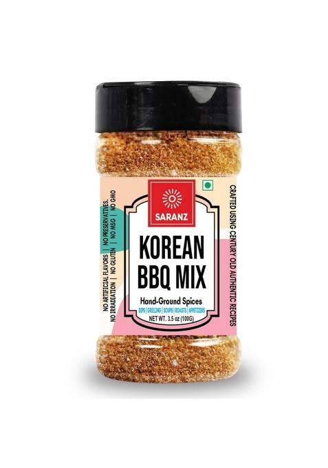 SARANZ Korean BBQ Mix | Perfect for Cooking Instant Use Spice Powders and Seasonings Premium Artisanal Spices with Rich & Strong Flavour 100 Grams Bottle