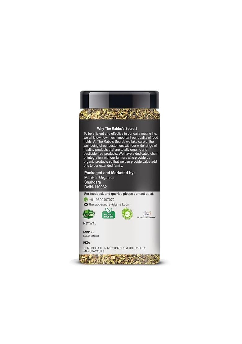 The Rabb's Secret Dried Mixed Herbs Seasoning: Jar 120g (Mix of oregano, basil, thyme, rosemary, parsley, chilli flakes, garlic powder)