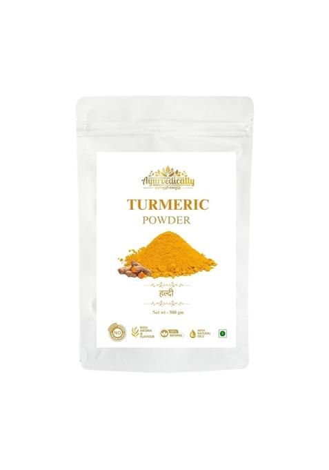 AYURVEDICALLY Maharashtra Turmeric Powder | 500g Organic Haldi High-Curcumin, Pure & Natural Chemical-Free, No Preservatives for Cooking Health