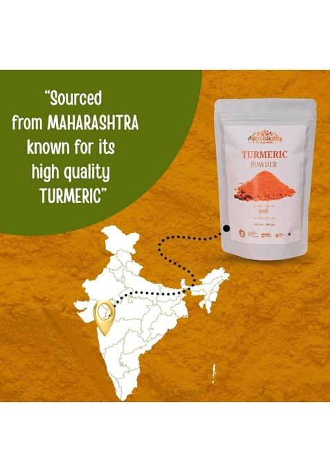 AYURVEDICALLY Maharashtra Turmeric Powder | 500g Organic Haldi High-Curcumin, Pure & Natural Chemical-Free, No Preservatives for Cooking Health