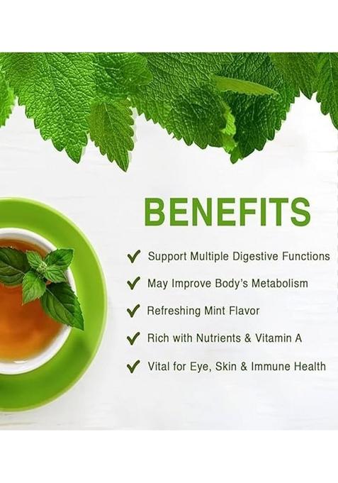 Saara HERBAL FRESH Mint Leaves Powder, 100g, Pudina Mentha Spicata Helpful in Bloating And Gas (Pack of 2 X 50g)