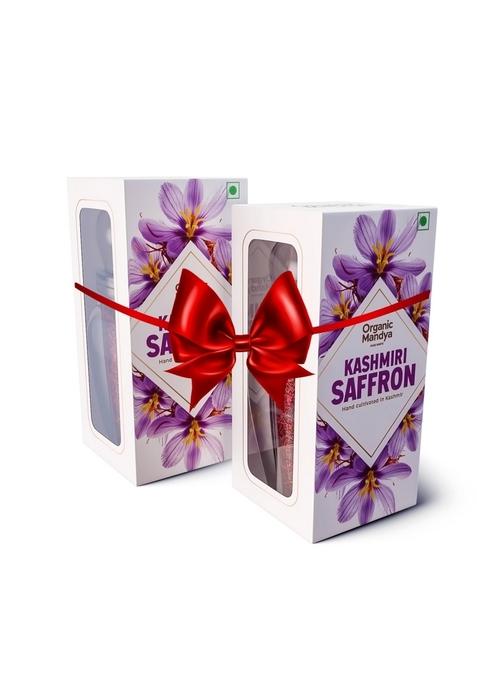 Organic Mandya Premium Kashmiri Saffron/Kesar/Kumkumapuvvu 1 GM || 100% Pure & Natural A+ Grade