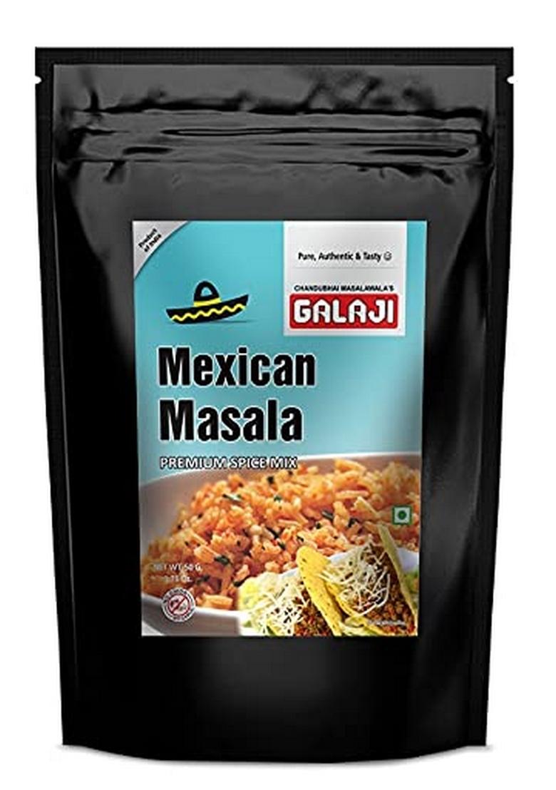 GALAJI Mexican Masala 50 Grams Homemade Powdered | for Healthy Cooking Ready to Cook All Seasonings Spices Pure & Hygiene Spice Mix Authentic Taste Premium