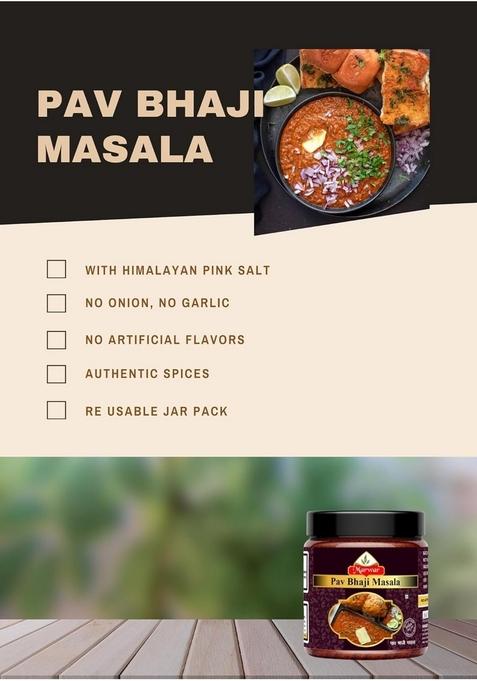 MARWAR Special Pav Bhaji Masala Powder with Natural Oils