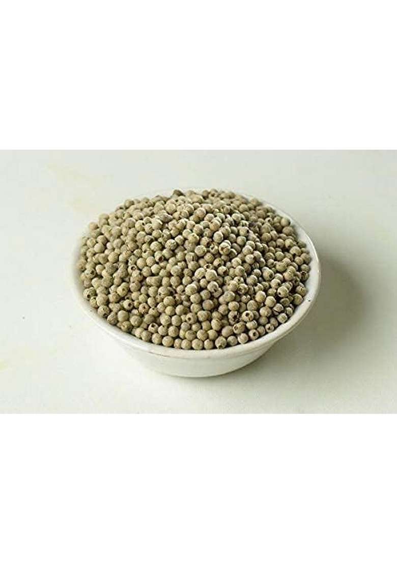 Dawn Lee Whole White Pepper- Sabut Safed Mirch- Peppercorn- No Artificial Colours or Preservatives- Fresh Natural- Dakhni Dagni Indian Spices- Khada Masala- 50 Gram - Indya