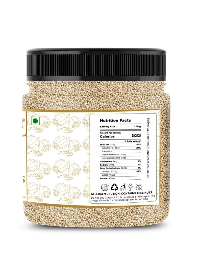 Attal Nuts Premium Poppy Seeds (Khas Khas) | 100% Pure & Natural White Posta Dana for Cooking, Baking Traditional Dishes Hygienically Packed (250g)