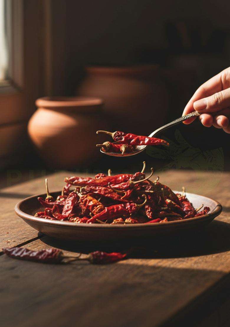 PURE PIK Byadgi Red Chilli whole organically Grown - 400 Gram/Red whole/Dry whole/Mirchi - Indya