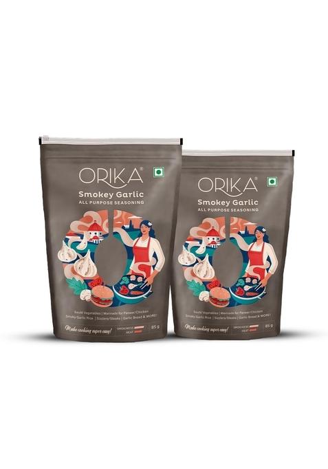 Orika Smokey Garlic Marinade (Pack of 2, 75 g/ 85g Each)