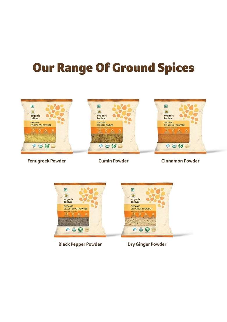 ORGANIC TATTVA Tattva, Amchur (Dry Mango) Powder - 100g |Naturally Gluten Free | Made with Farm Picked Fresh Whole Mangoes Pesticide and Chemical Tangy Flavour NO Additives - Indya