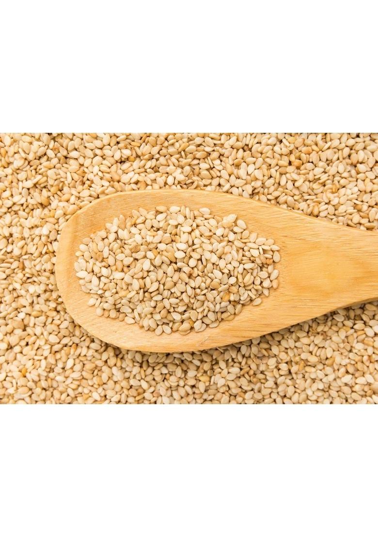 NNorganic Sesame Seeds, Natural White, 16 Oz (453g), Quality Raw Seeds in Resealable Pouch | NN Organic Til Till