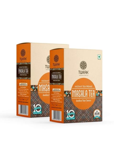 TWEAK INSTANT MASALA TEA PREMIX 320g(16g x 20 Sachets ) | Premium Chai Premixed Powder Super Saver Combo Makes Approx Cups of 100ml