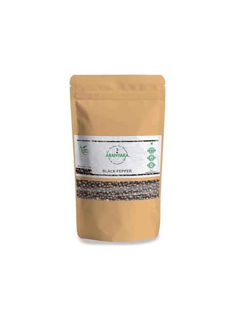 Aranyaka Kolli Hills Black Pepper | High-Range Whole Peppercorns 250g Traditionally Harvested from Kollimalai Special Bold/Premium 100% Natural & Pure Pesticide-Free Zero Preservatives (0.25 Kg)