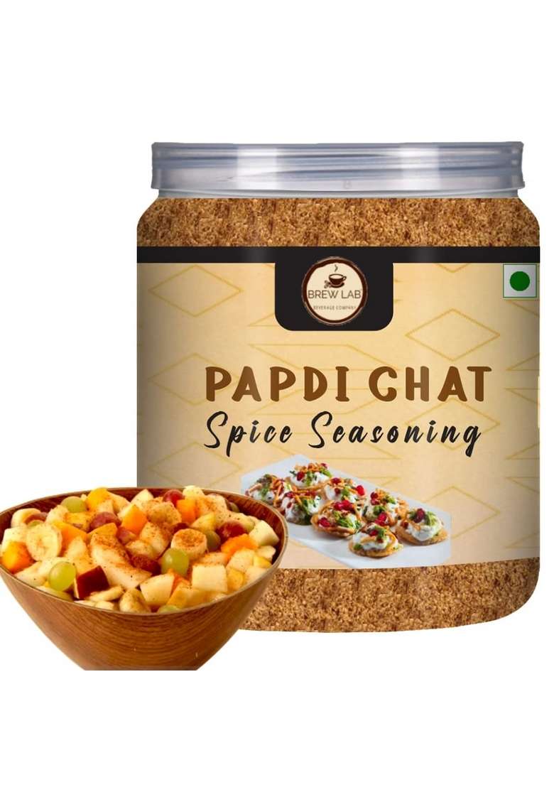 Brew Lab 100% Natural Papdi Chat Masala | For Dahi Bhalla, Golgappas, Fox-nuts & Popcorns (250GM) - Indya