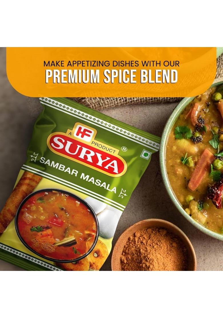Surya HF, Sambar Masala 500g| Authentic South Indian Flavour| Blend of Spices