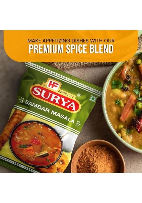 Surya HF, Sambar Masala 500g| Authentic South Indian Flavour| Blend of Spices