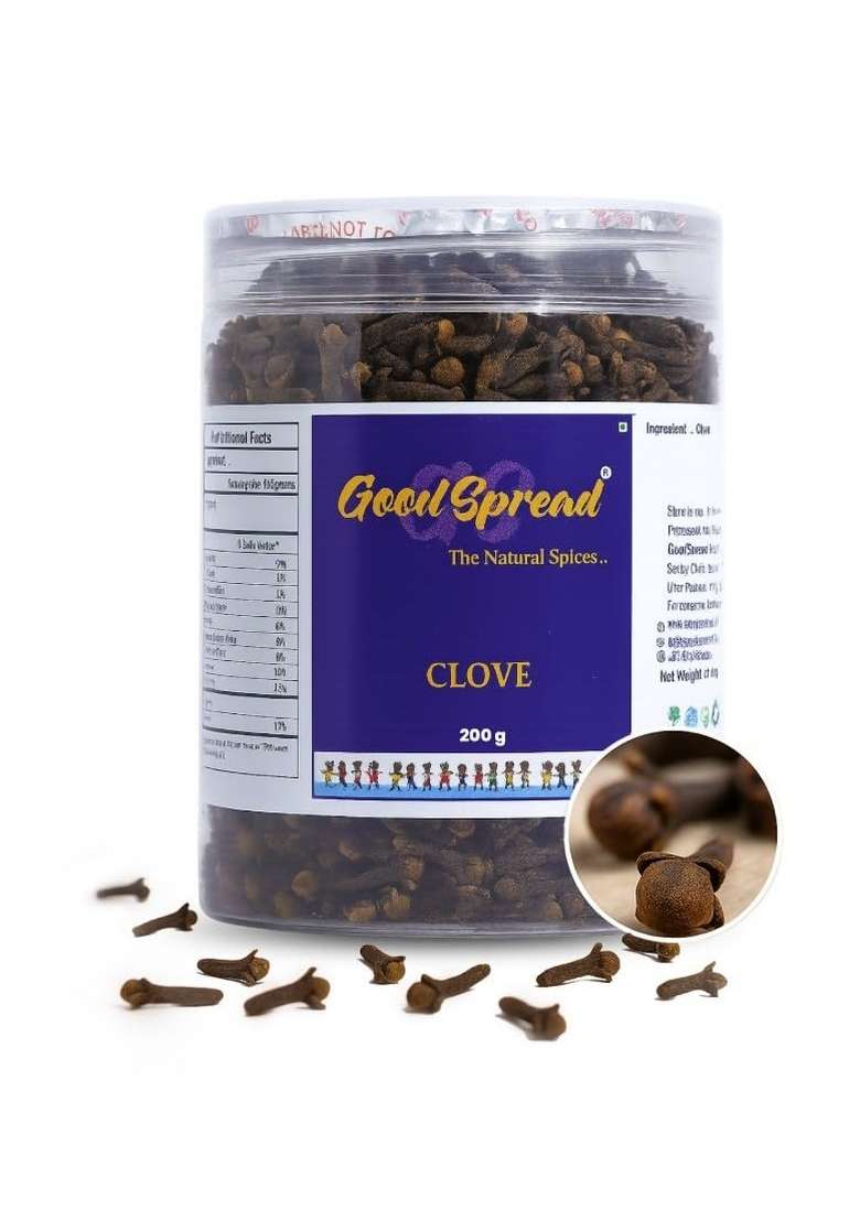 GoodSpread Organically Grown Clove 200 gram - with Flower, Labanga Laving Cloves From The Soil of Kerala - Indya