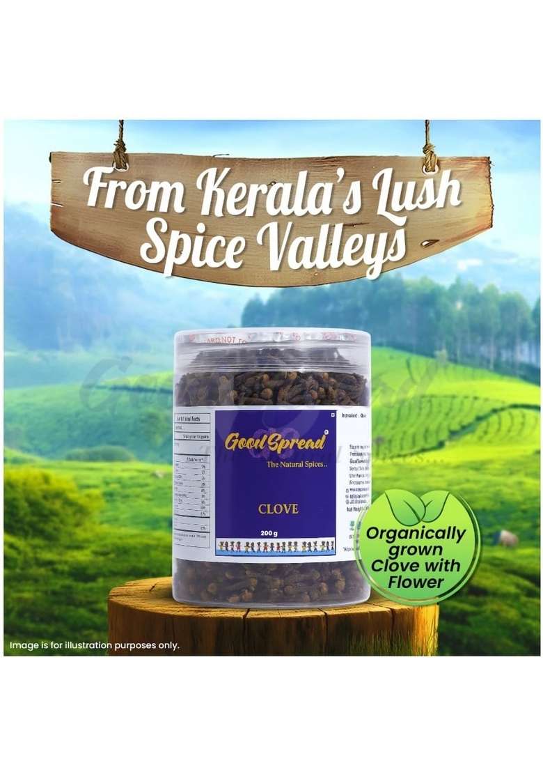 GoodSpread Organically Grown Clove 200 gram - with Flower, Labanga Laving Cloves From The Soil of Kerala - Indya