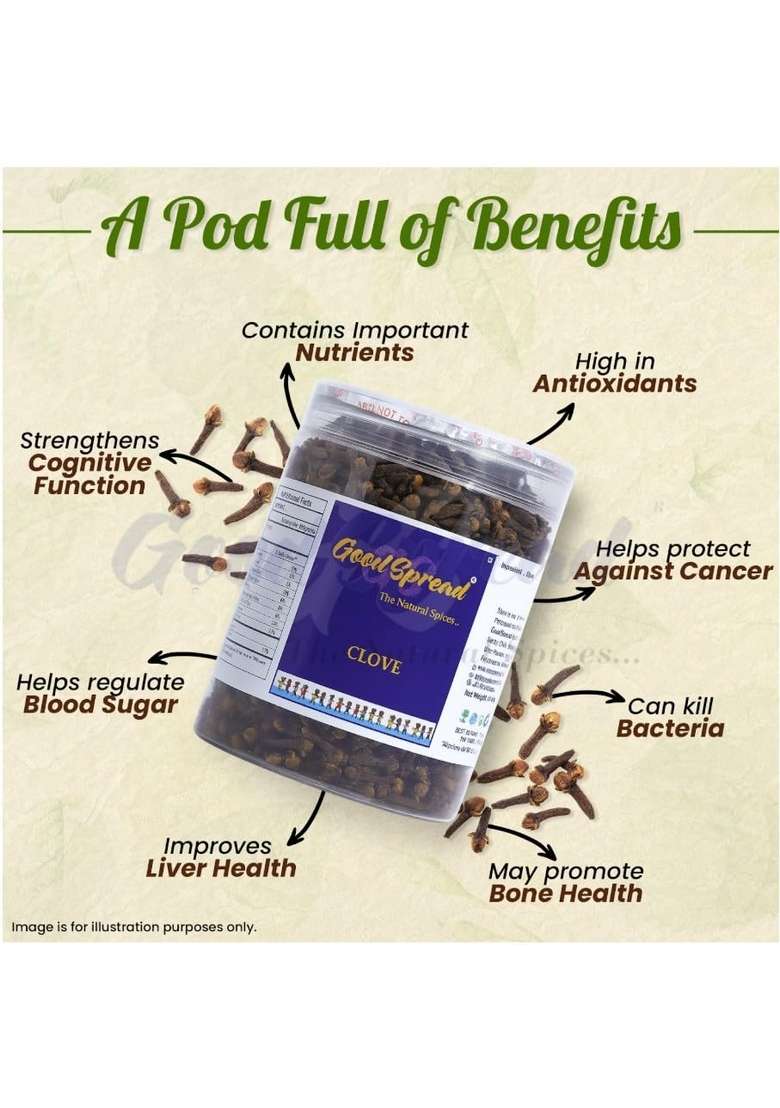 GoodSpread Organically Grown Clove 200 gram - with Flower, Labanga Laving Cloves From The Soil of Kerala - Indya