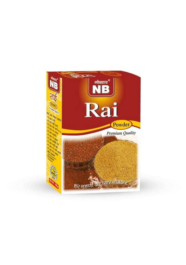Naubahar NB Rai Powder 100g Mustard Spice Natural Ground Seeds for Pickles Curries and Homemade Masala Blends - Indya