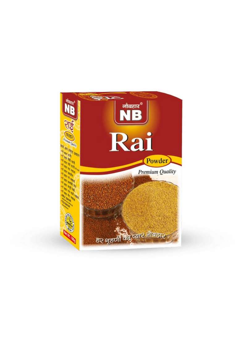 Naubahar NB Rai Powder 100g Mustard Spice Natural Ground Seeds for Pickles Curries and Homemade Masala Blends - Indya