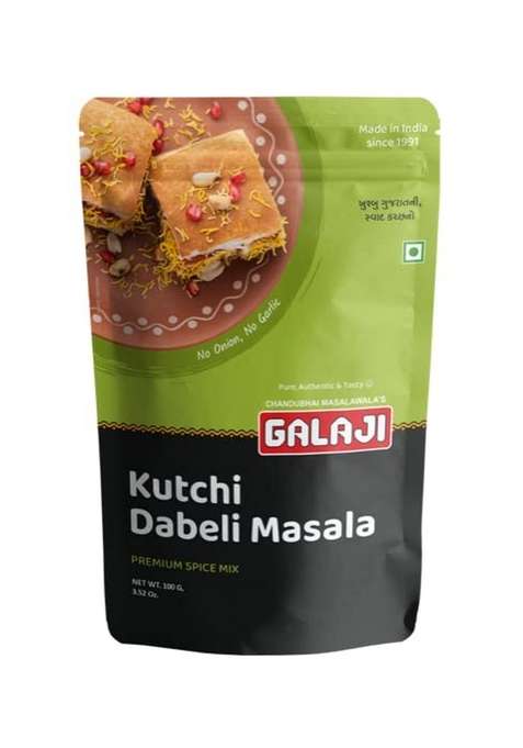 GALAJI Kutchi Dabeli Masala | 100 Grams Homemade Powdered For Healthy Cooking Ready to Cook All Seasonings Spices Pure & Hygiene Spice Mix Authentic Taste Premium