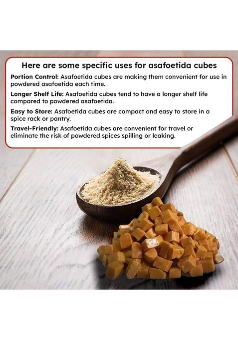 Kerala Spices Asafoetida Cubes Strong & Aromatic Hing Whole, Asafoetida, Laljee Godhoo Powder, Can Be Used As A Digestive Aid,Hing, Compunded 100 gm