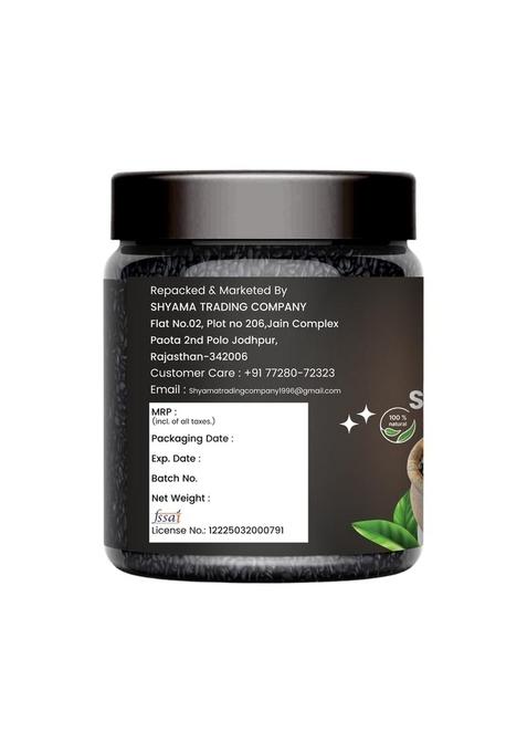 V.V.N Black Sesame Seeds 250 gm | Natural Whole Kaale Till Seed for Eating Healthy Cooking Rich in Fibre and Plant Protein No Artificial Colour & Preservatives Free