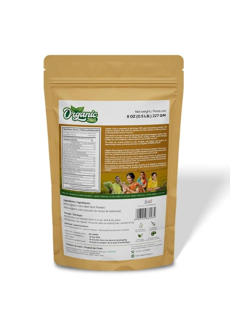 ORGANIC ZING Beetroot Powder