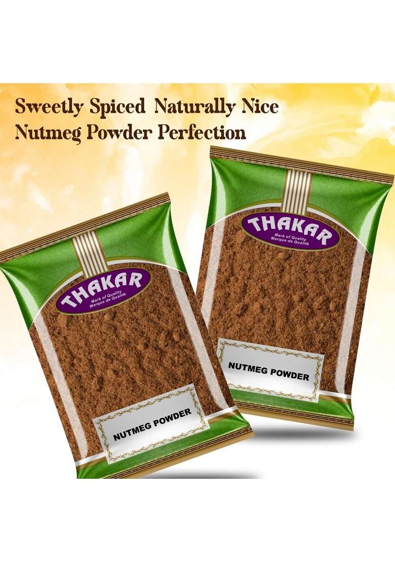 THAKAR 100% Pure & Natural Nutmeg Powder 100g |Jaifal,Jathikka, Jajikaya | Zero added Colours, Fillers, Additives Preservatives Farm Fresh, Premium Grade Quality, Fresh. - Indya