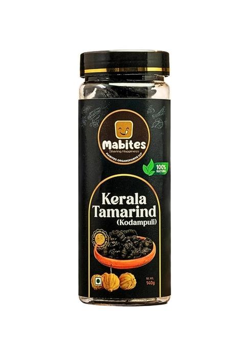 MABITES Kerala Tamarind Kodampuli - 100% Natural & Sun-Dried | Authentic Malabar Puli for Cooking, Fish Curry Traditional Dishes Rich Tangy Flavor 140g