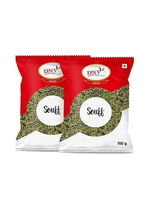 DNV Natural Fennel Seeds / Saunf Anise 100gm, Pack of 2
