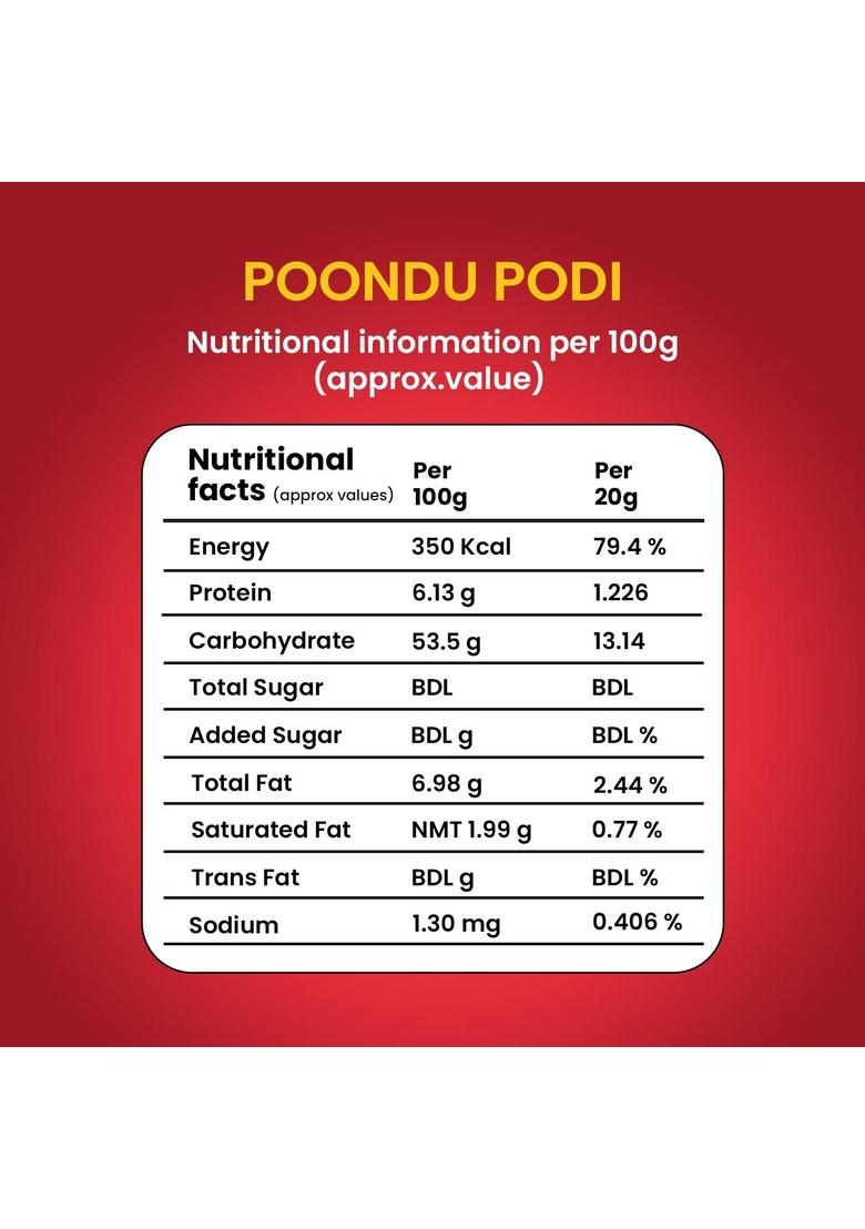 MURUGAN IDLI Garlic Podi & Curry Leaves Each 1 Pack | of 2 (200g + 200g) Authentic South Indian Spiced Powder for Idli, Dosa Rice Perfect Breakfast, Snacks Cooking Traditional Flavor Rich Tast
