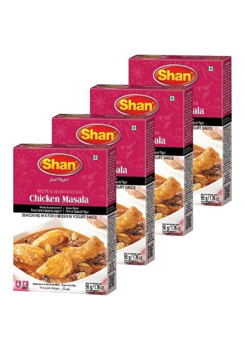Shans Shan Chicken Masala, 1.76 oz 50 g, 4 Pack