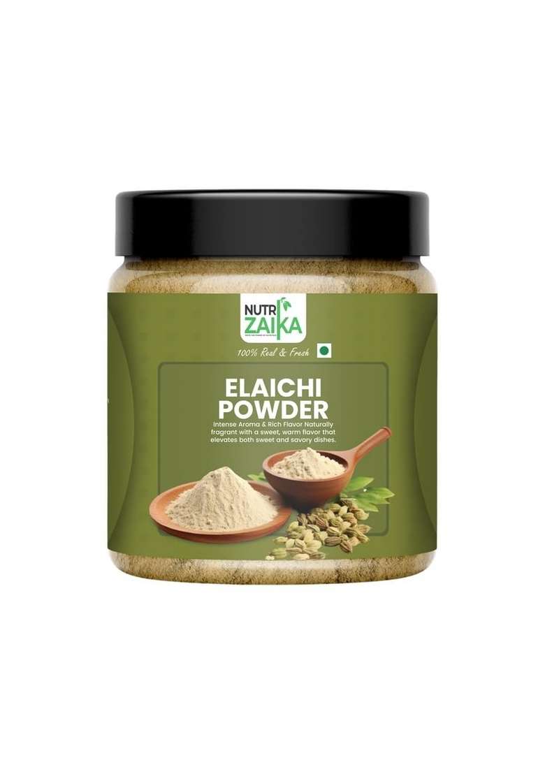 NUTRIZAIKA Elaichi Powder | Pure Green Cardamom Aromatic & Flavorful Ideal for Sweets, Chai Baking |250gm - Indya
