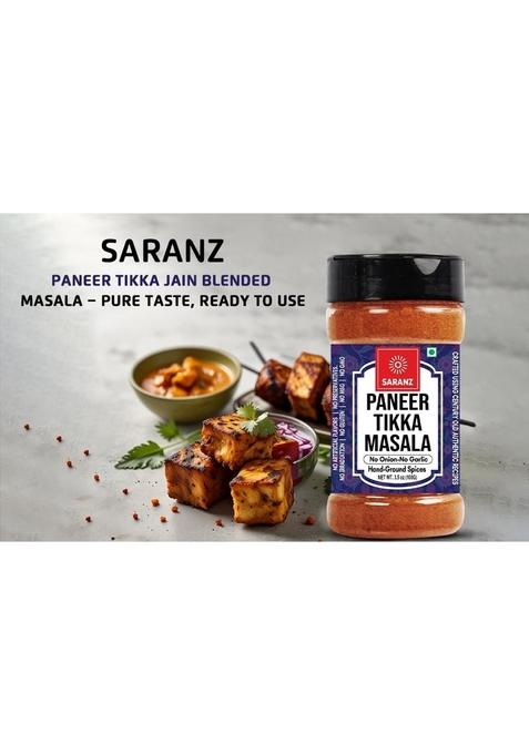 SARANZ Paneer Butter Jain & Tikka Masala (Combo Pack) Instant Use | Spice Powders and Masalas Artisanal Spices with Rich Strong Flavour 100 Gms Sprinkler Jar