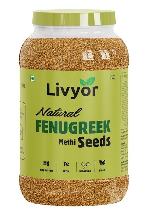 LIVYOR Natural Fenugreek/Methi Seeds