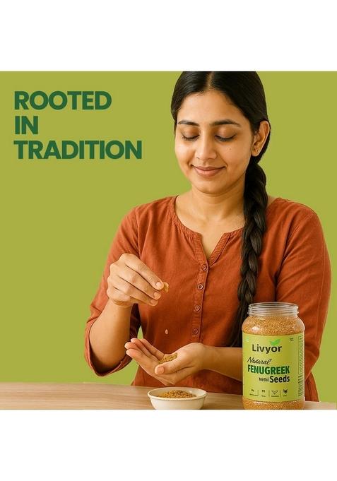 LIVYOR Natural Fenugreek/Methi Seeds