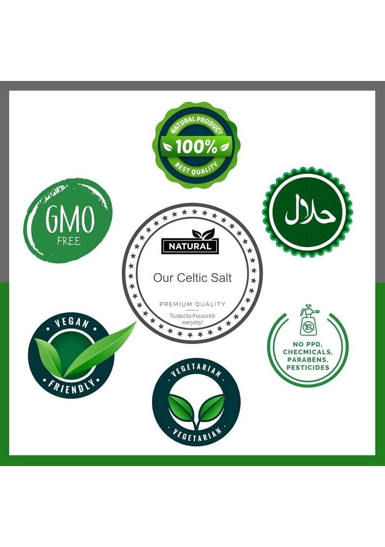 LibidSafe 920 GM, Organic Borce Celtic Salt - Natural & Pure Unrefined Gourmet from Deep Sea, Rich in 82 Mineral Coarse, Ideal for Cooking, Seasoning, Health Benefits - Indya