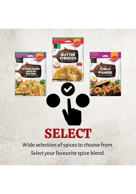 Nimkish Soya Malai Chaap 50g, Easy to Use Spices, Instant Cooking, Premix Powder Masala