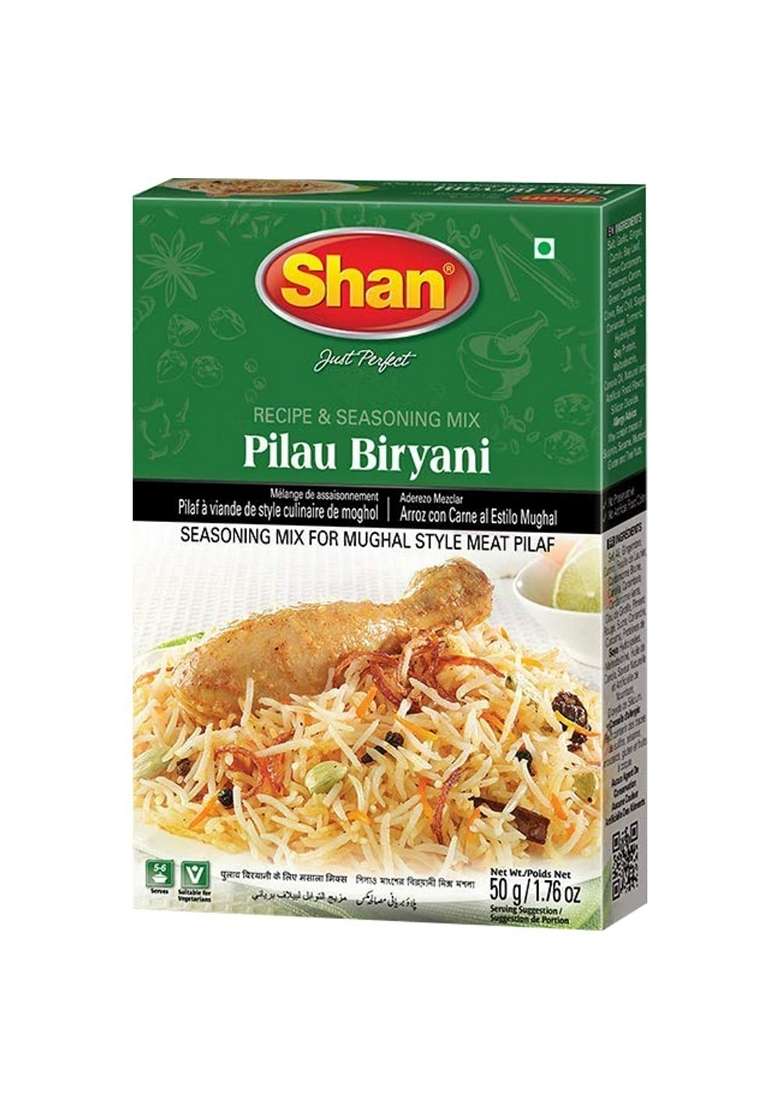 Shan Pilau Biryani Masala, 8 x 50 g - Indya