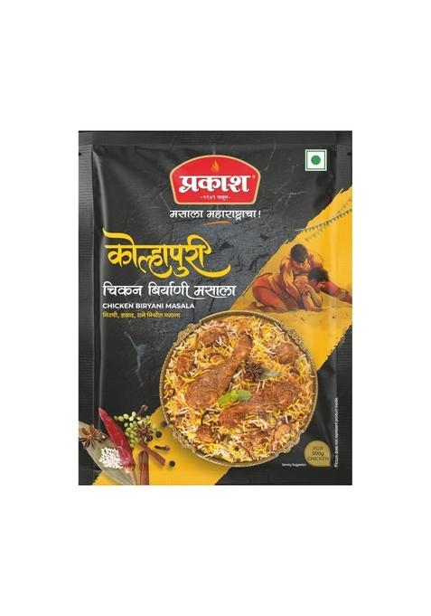 Prakash Kolhapuri Chicken Biryani Masala 25 gram | Pack of 4 Ready to Use Easy cook Authentic Maharashtra Spices Serves (Per Pack) No Preservatives, Colours or Artificial Flavours
