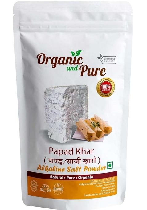Organic and Pure Papad Khar Soda | Sajji Sajjige Papadiao Karo Alkaline Salt Powder Sodium Benzoate Sesquicarbonate (100g)