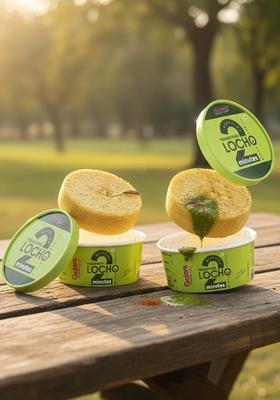 GOLERS Ready to Eat in 2 Min Traditional Surti Locho 50gm | Indian Quick Breakfast Mix Microwaveable Ready-to-Cook Gujarati Snack Gopaal 100% Natural Ingredients (Pack of 2)