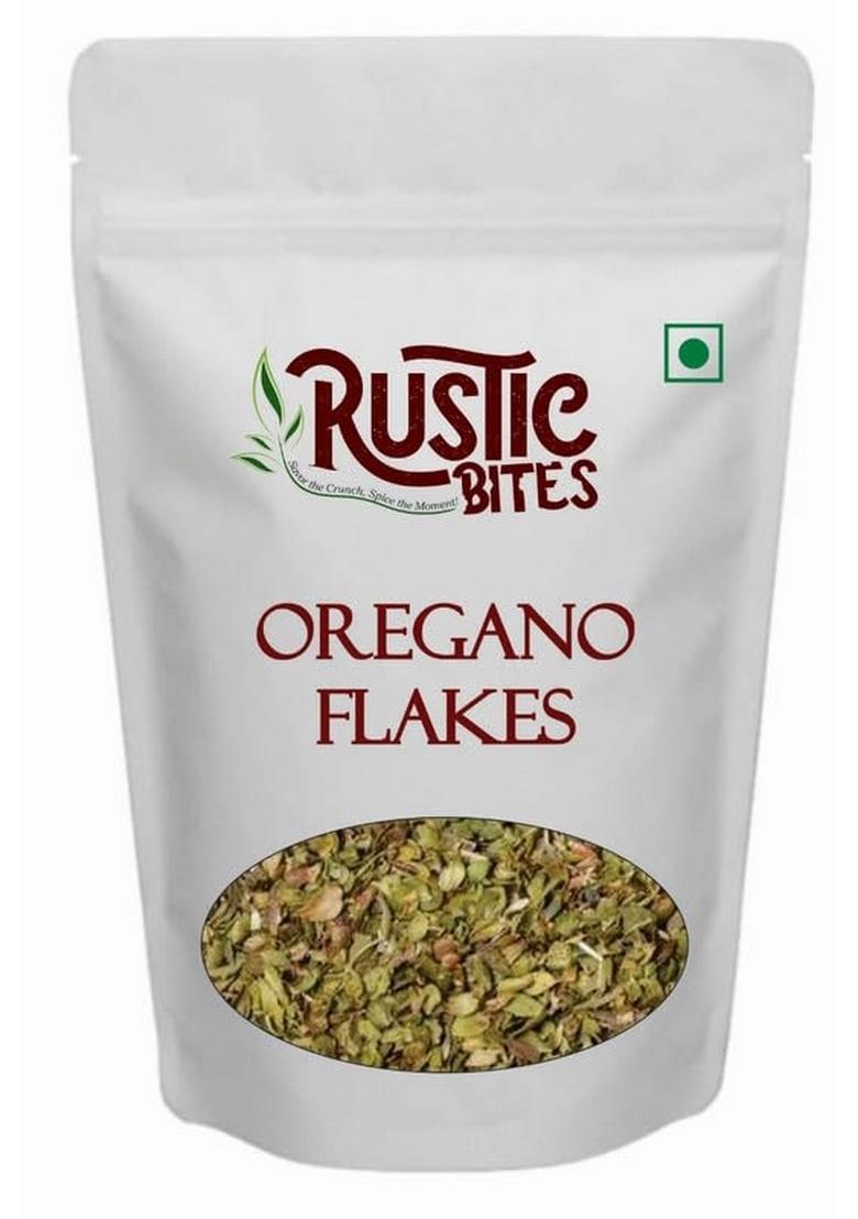 RUSTIC BITES Oregano | Natural Dried Leaves Aromatic Seasoning for Pizza, Pasta, Salads & Continental Dishes 100gm